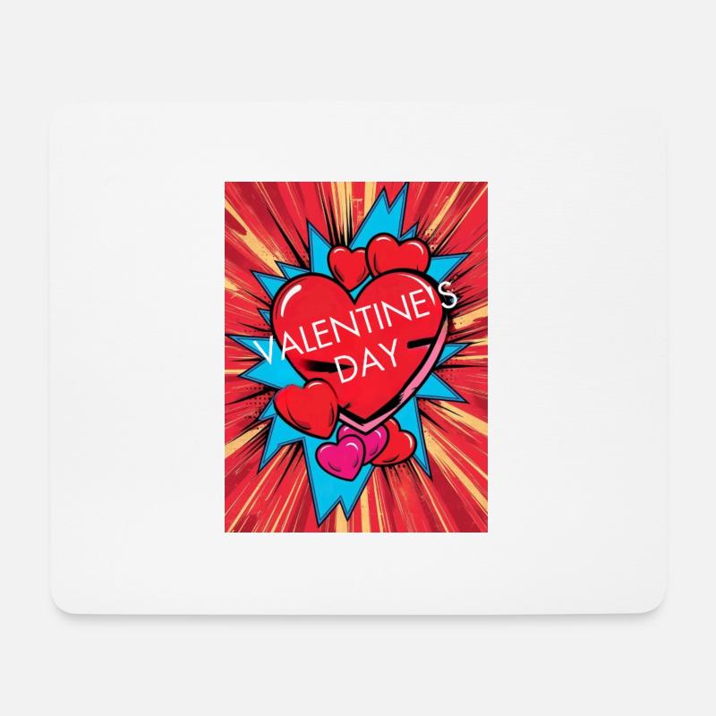 Valentines Day - Mousepad (Querformat) - Weiß