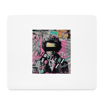 Beethoven Classique rebelle Punk Art Collage - Tapis de souris (format paysage) - blanc - Devant
