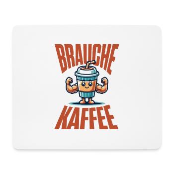 I Need Coffee–Funny T-Shirt for Coffee Fans - Mouse Pad (horizontal) - white - Front