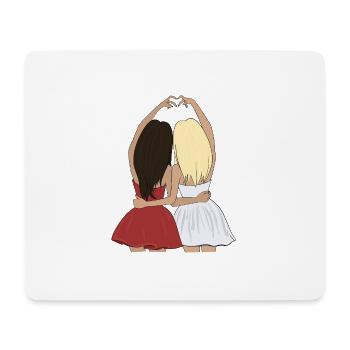 Meilleur ami - Tapis de souris (format paysage) - blanc - Devant