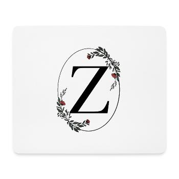 Buchstabe Z - Mousepad (Querformat) - Weiß - Vorne