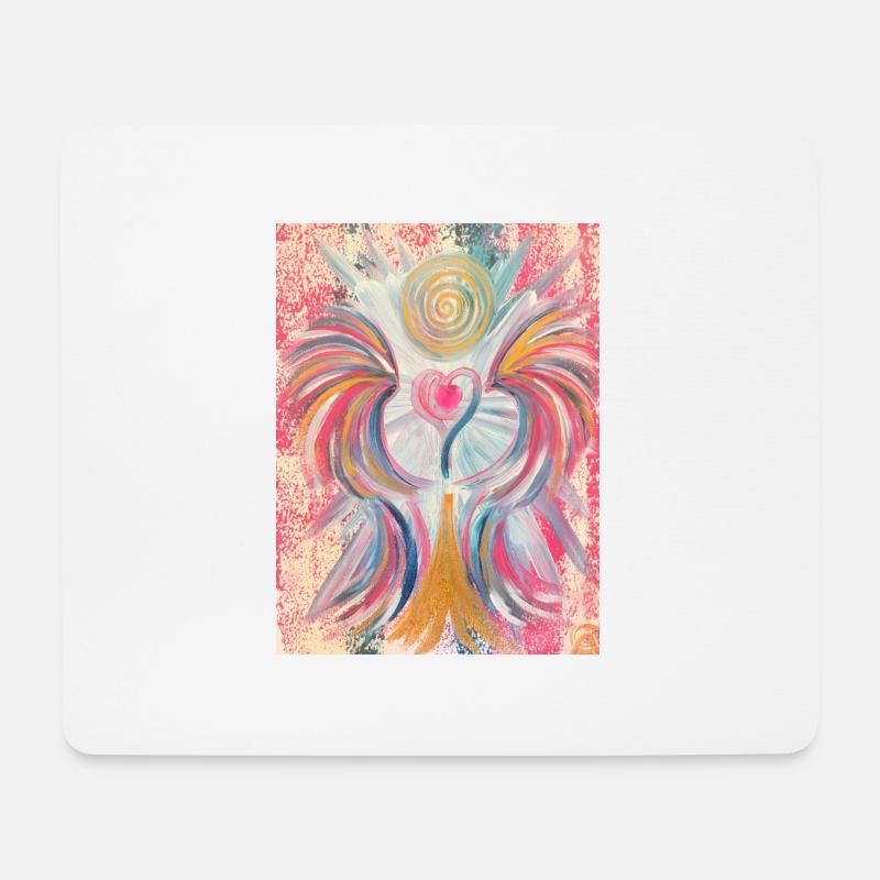 Herzengel Energiebefreiung - Mousepad (Querformat) - Weiß