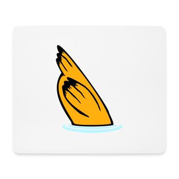 Duck head in the water, tail in the air - Mouse Pad (horizontal) - white - Front