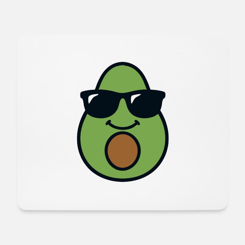 Avocado Head - Mouse Pad (horizontal) - white
