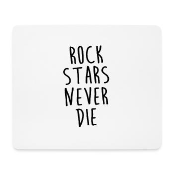 Les rock stars ne meurent jamais - RockNRoll - Tapis de souris (format paysage) - blanc - Devant