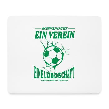 Schweinfurt Fußball Fan Geschenk - Mousepad (Querformat) - Weiß - Vorne