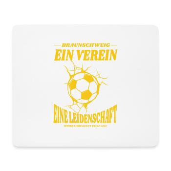 Braunschweig Fußball Spruch Geschenk - Mousepad (Querformat) - Weiß - Vorne