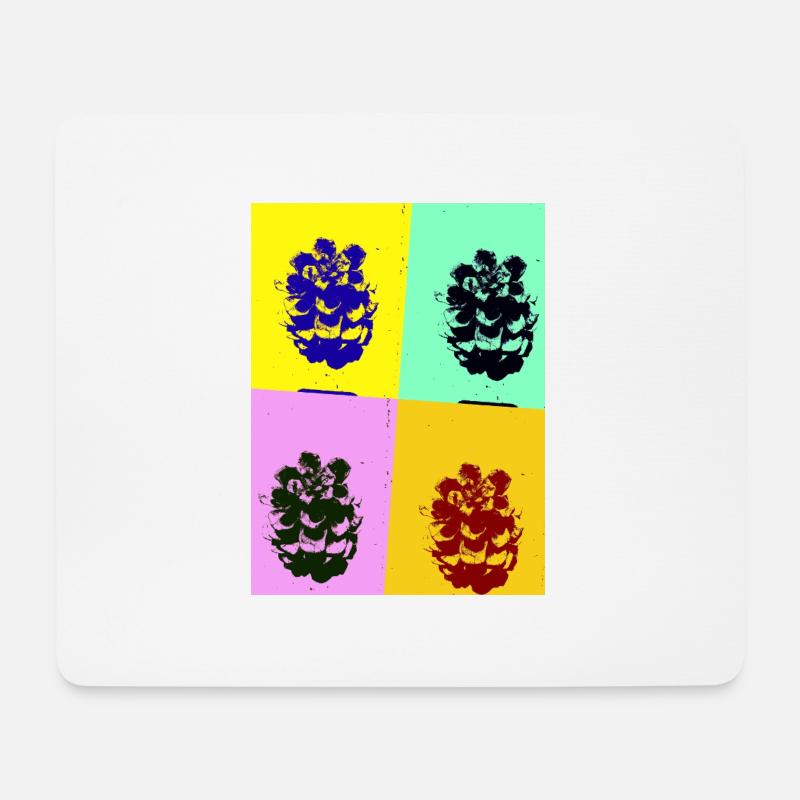Pine cone - Mouse Pad (horizontal) - white