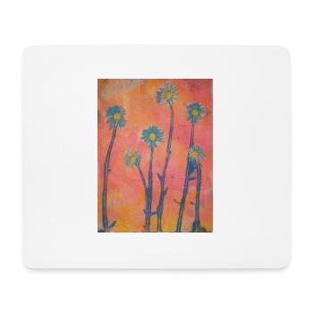 blumen kunstdruck pflanzen - Mousepad (Querformat) - Weiß - Vorne