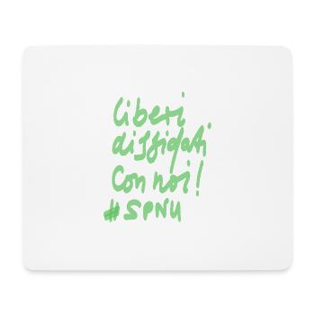 Liberi - Diffifati con Noi - Mouse Pad (horizontal) - white - Front
