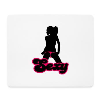 Sexy - Mousepad (Querformat) - Weiß - Vorne