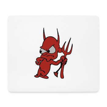Teufel - Mousepad (Querformat) - Weiß - Vorne