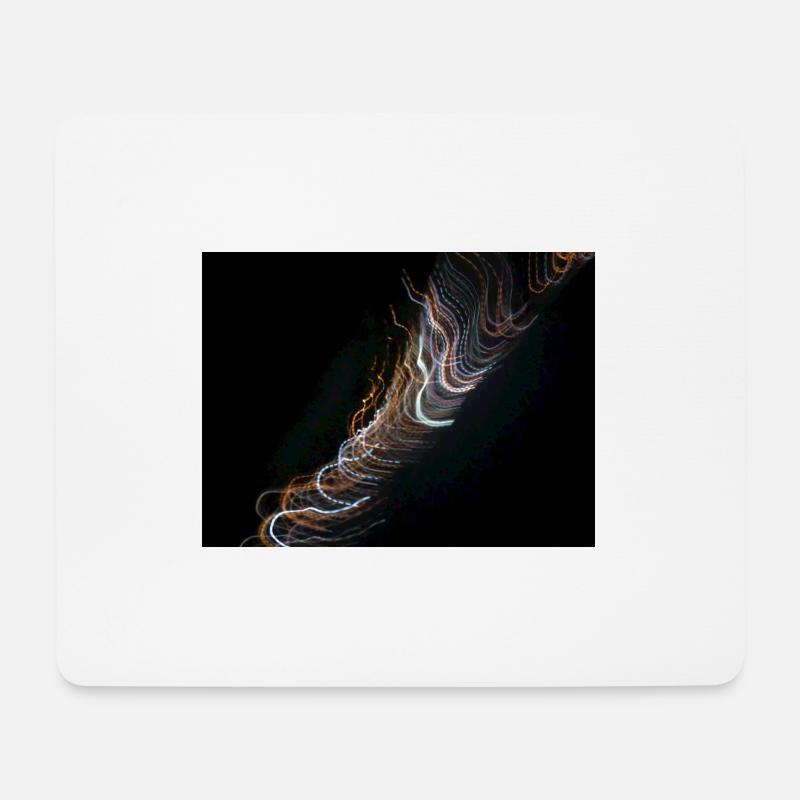 Licht in der Nacht - Mousepad (Querformat) - Weiß