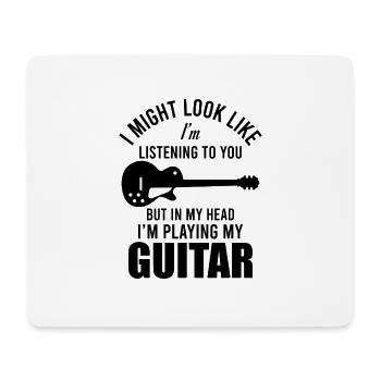 Gitarrist - Mousepad (Querformat) - Weiß - Vorne