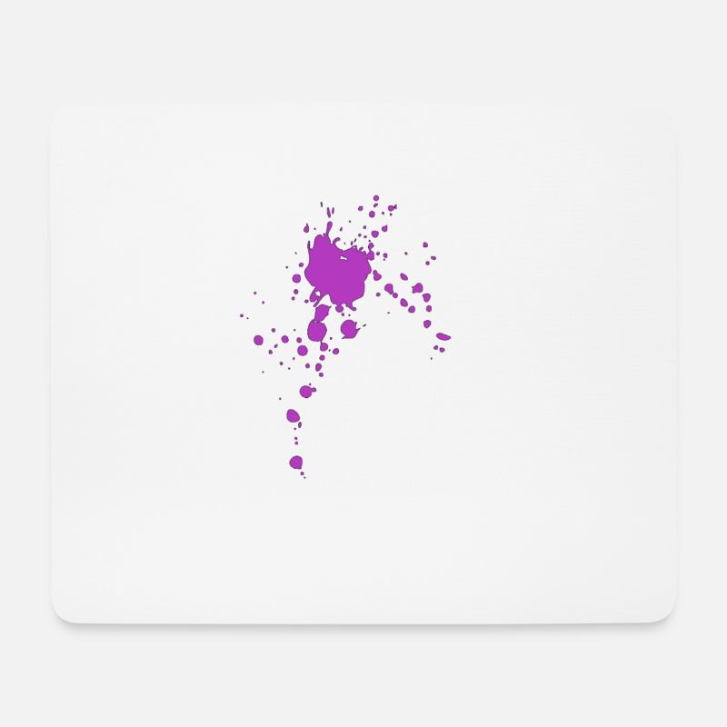 Farbspritzer Farbflecken Flecken Klecks - Mousepad (Querformat) - Weiß