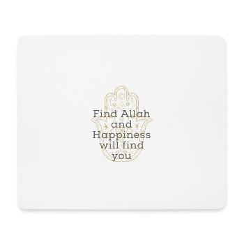 Islam allah muslim saying t-shirt - Mouse Pad (horizontal) - white - Front