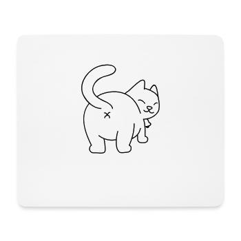 Cat Pussy Kitten Cuddly Cat Gift Idea - Mouse Pad (horizontal) - white - Front