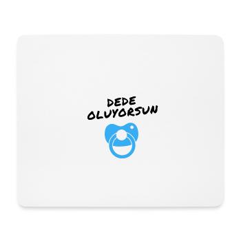 Dede oluyorsun blau türkisch Du wirst Opa - Mousepad (Querformat) - Weiß - Vorne