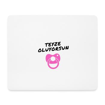 Teyze oluyorsun pink turkish You become aunt - Mouse Pad (horizontal) - white - Front