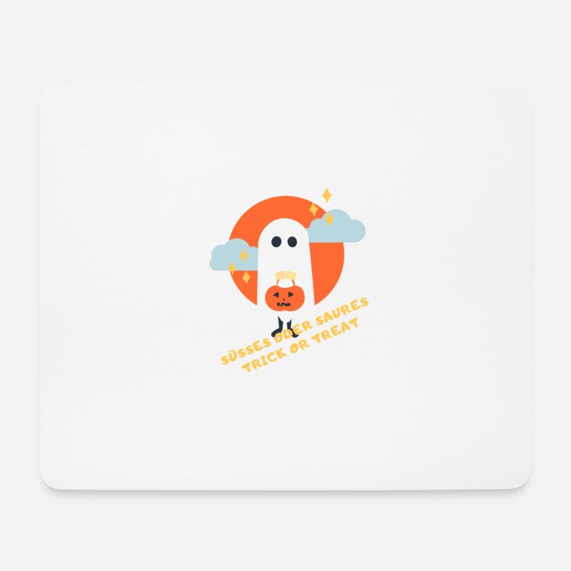 süßes oder saures, trick or treat - Mousepad (Querformat) - Weiß