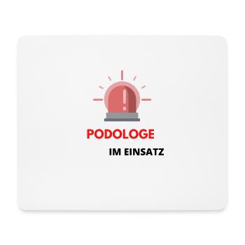 Podologe im Einsatz | Spruch Motiv Podologie - Mousepad (Querformat) - Weiß - Vorne