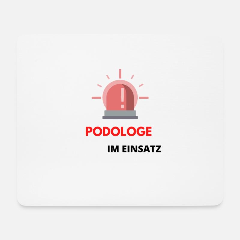 Podologe im Einsatz | Spruch Motiv Podologie - Mousepad (Querformat) - Weiß