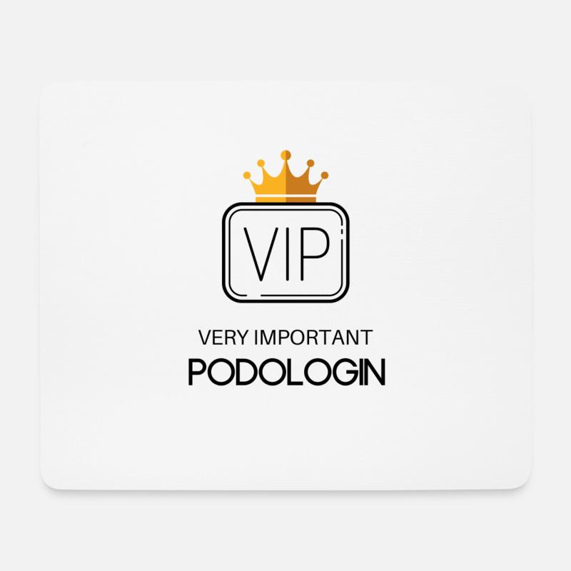 VIP - Very important Podologin | Sprüche Podologie - Mousepad (Querformat) - Weiß