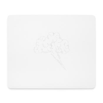 Blitz Donner Gewitter Strom Energie Geschenkidee - Mousepad (Querformat) - Weiß - Vorne