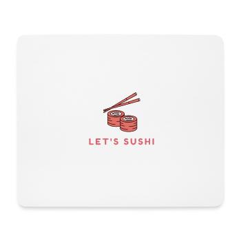 Sushi - Tapis de souris (format paysage) - blanc - Devant