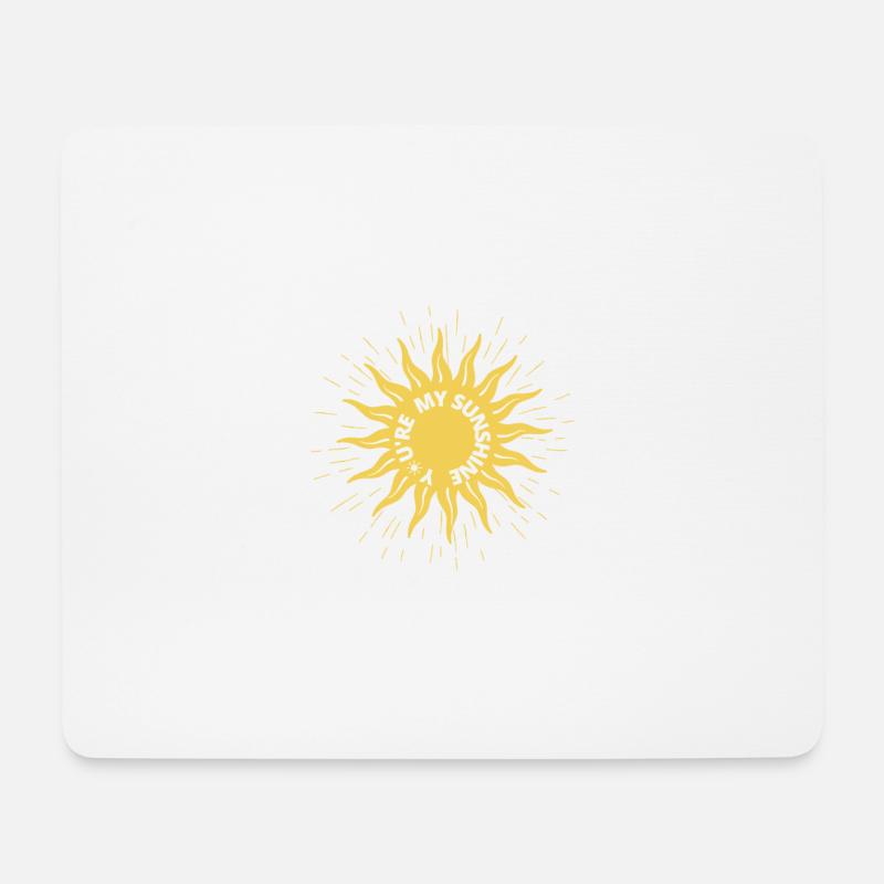 DU BIST MEIN SONNENSCHEIN - Mousepad (Querformat) - Weiß