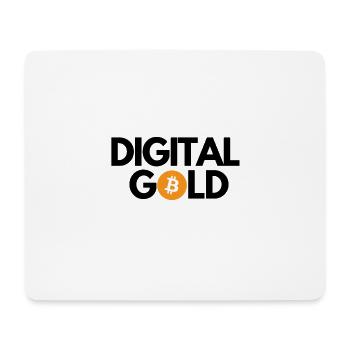 Bitcoin is DIGITAL GOLD - Mouse Pad (horizontal) - white - Front