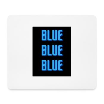 blue - Mousepad (Querformat) - Weiß - Vorne