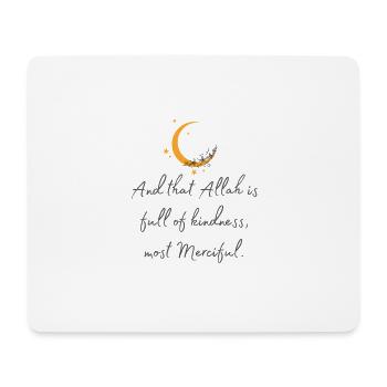 Qur'anic Verse /Allah/Islam /Muslim - Mouse Pad (horizontal) - white - Front