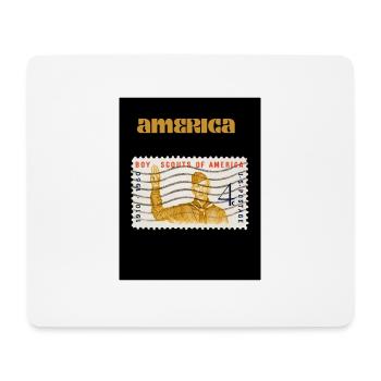 america america - Mousepad (Querformat) - Weiß - Vorne