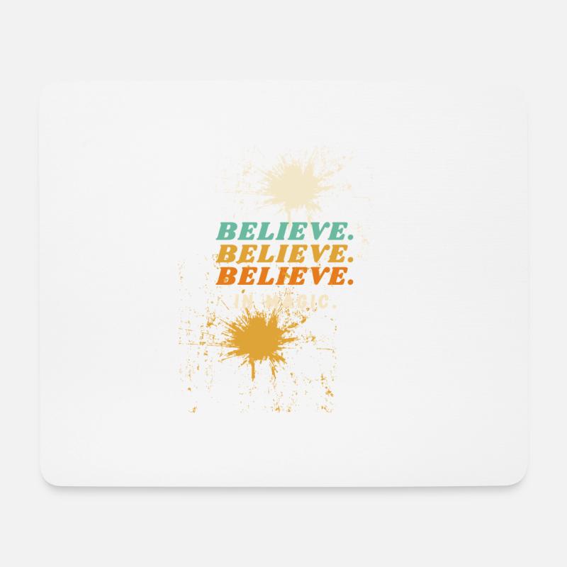Believe in magic - Mousepad (Querformat) - Weiß