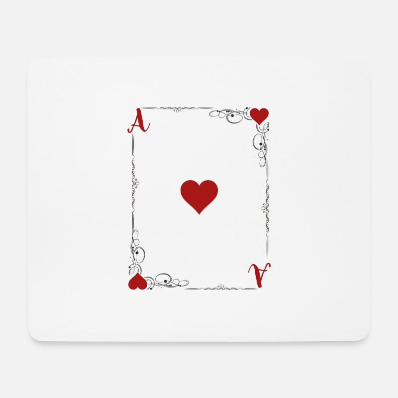 - Das ist ein Herz. - Mousepad (Querformat) - Weiß