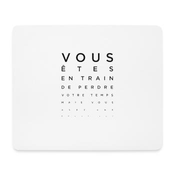 Bonne vue - Tapis de souris (format paysage) - blanc - Devant