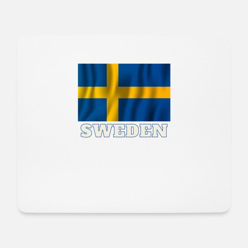 Schweden - Mousepad (Querformat) - Weiß