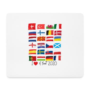 I like euro football 2020 - Mouse Pad (horizontal) - white - Front