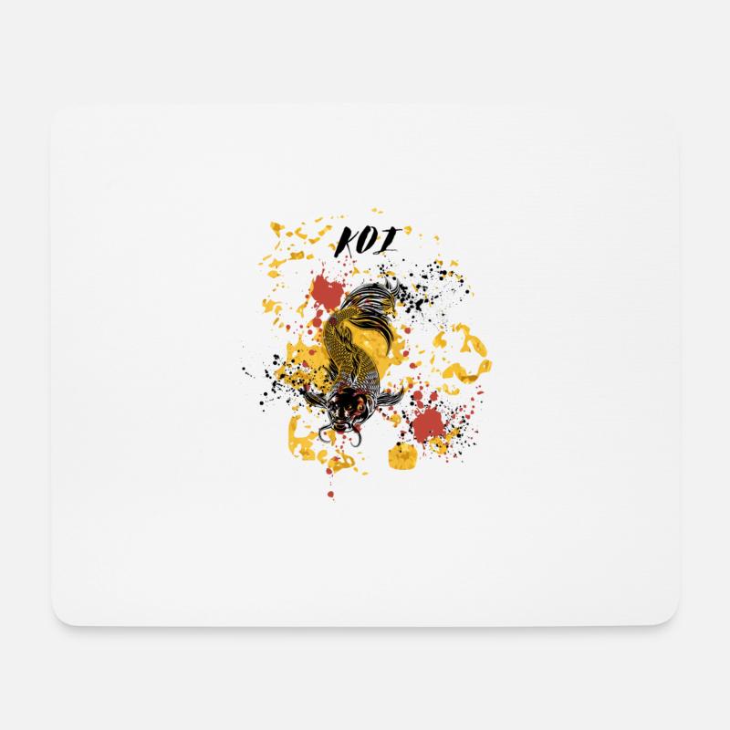 KOI - Mousepad (Querformat) - Weiß