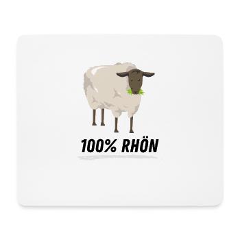 Rhön Rhönschaf Rhöner Hessen Schaf hessen Region - Mousepad (Querformat) - Weiß - Vorne