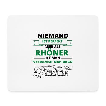 Rhön Rhöner Rhönschaf Rhönschafe Hessen hessen - Mousepad (Querformat) - Weiß - Vorne