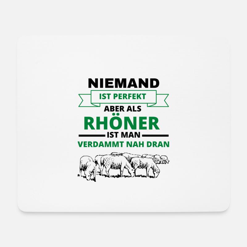 Rhön Rhöner Rhönschaf Rhönschafe Hessen hessen - Mousepad (Querformat) - Weiß