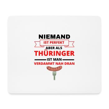 Thüringer Bratwurst Thüringen Ostdeutschland Osten - Mousepad (Querformat) - Weiß - Vorne