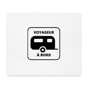 Traveller on board - Mouse Pad (horizontal) - white - Front