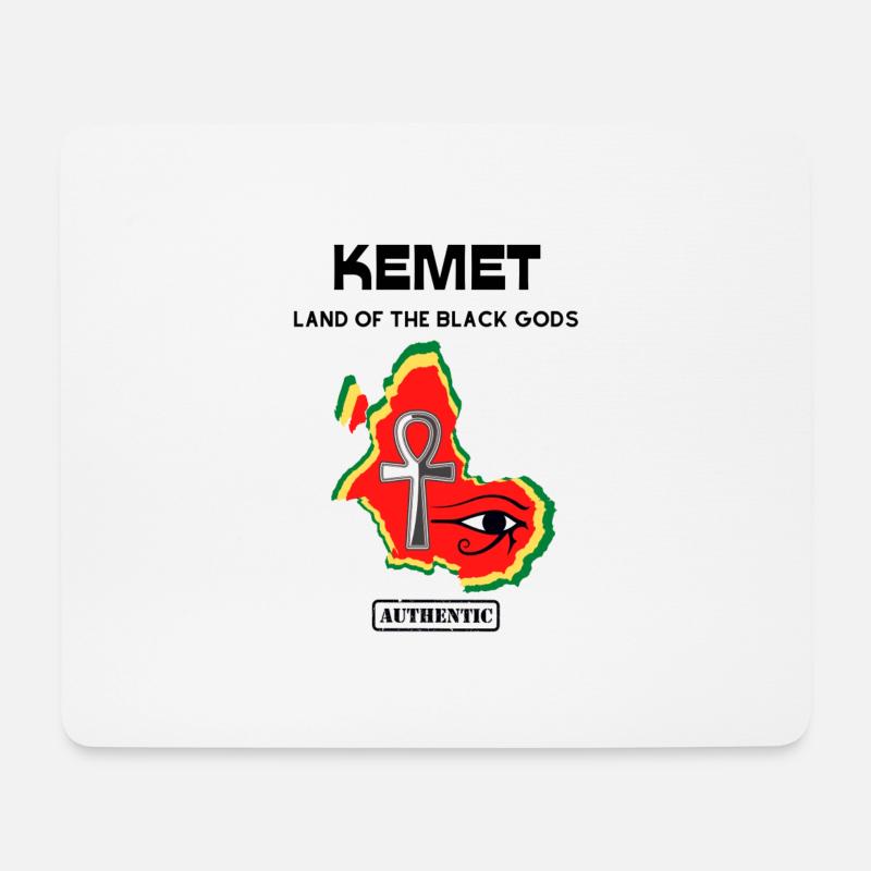 Kemet Land der alten schwarzen Götter - Mousepad (Querformat) - Weiß
