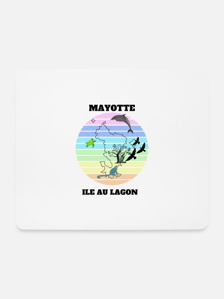 LANDSCHAFT VON MAYOTTE - Mousepad (Querformat) - Weiß