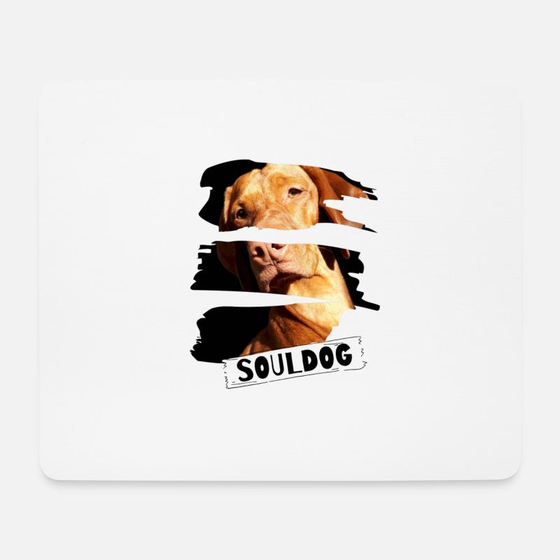 Vizsla - Souldog! - Mousepad (Querformat) - Weiß