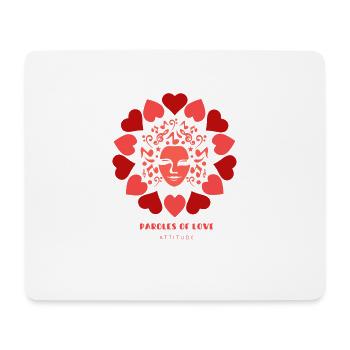 paroles of love attitude - Tapis de souris (format paysage) - blanc - Devant