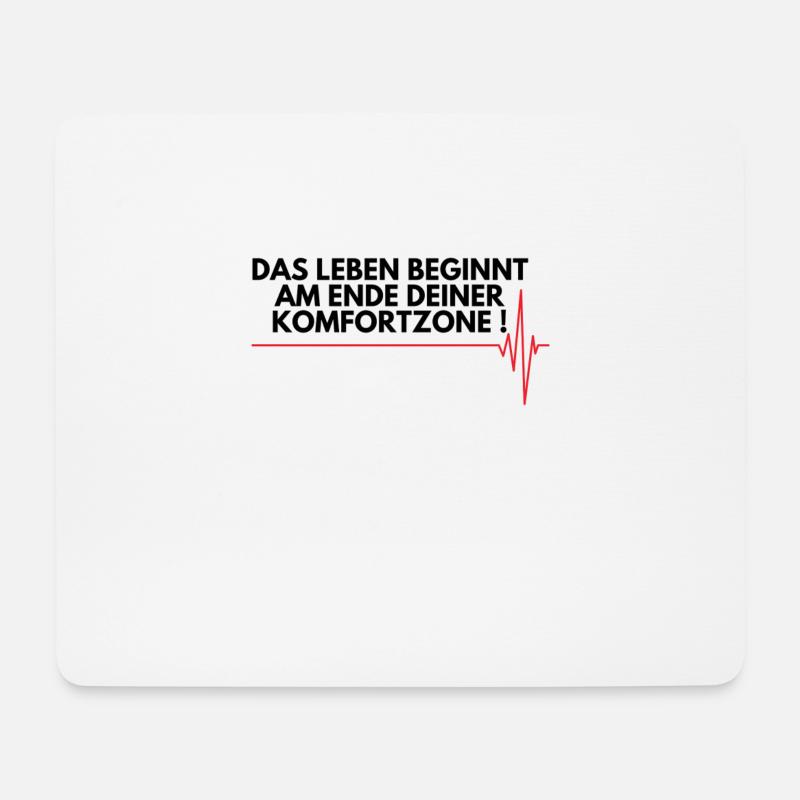 Komfor - Mousepad (Querformat) - Weiß
